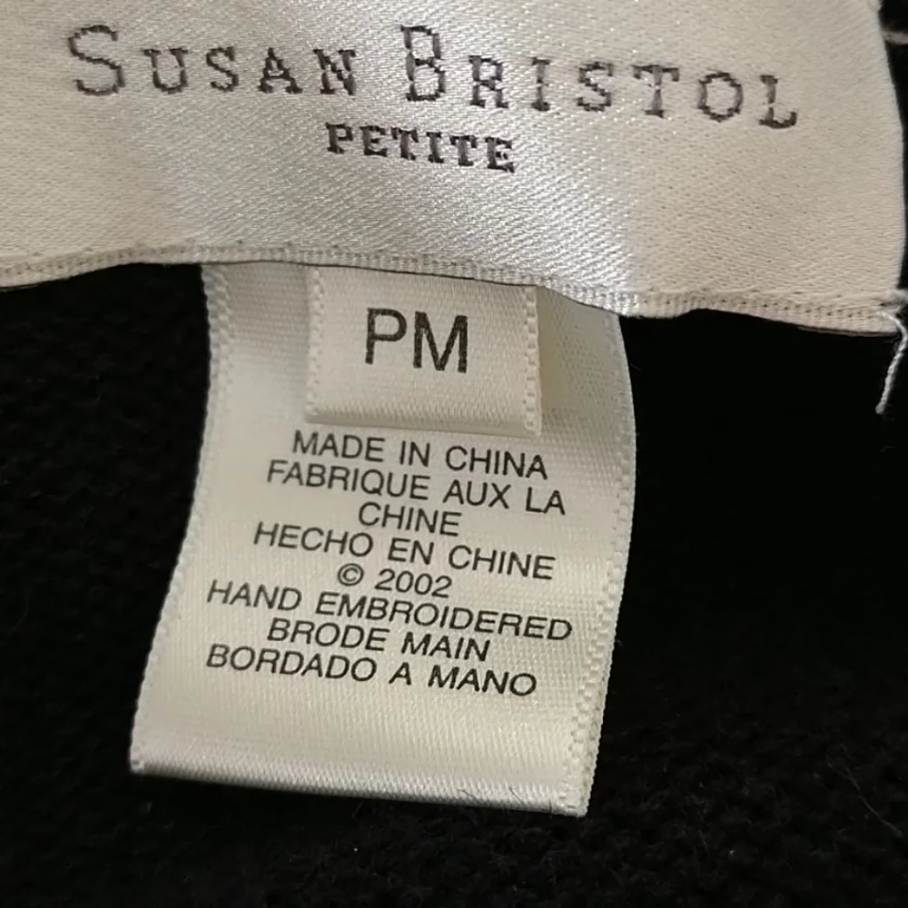 Susan Bristol Black and White Sweater Jacket